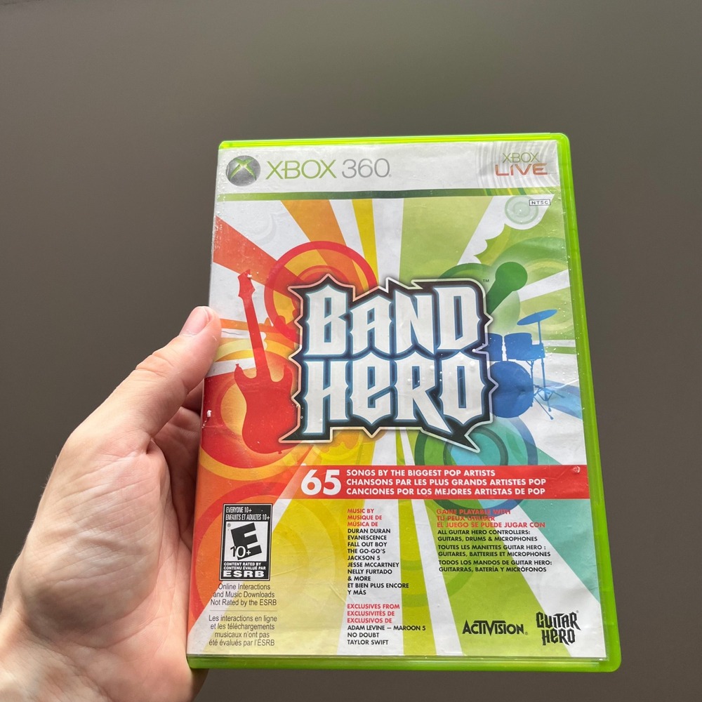 Band Hero Xbox 360 Activision Music Rhythm Game 2009
